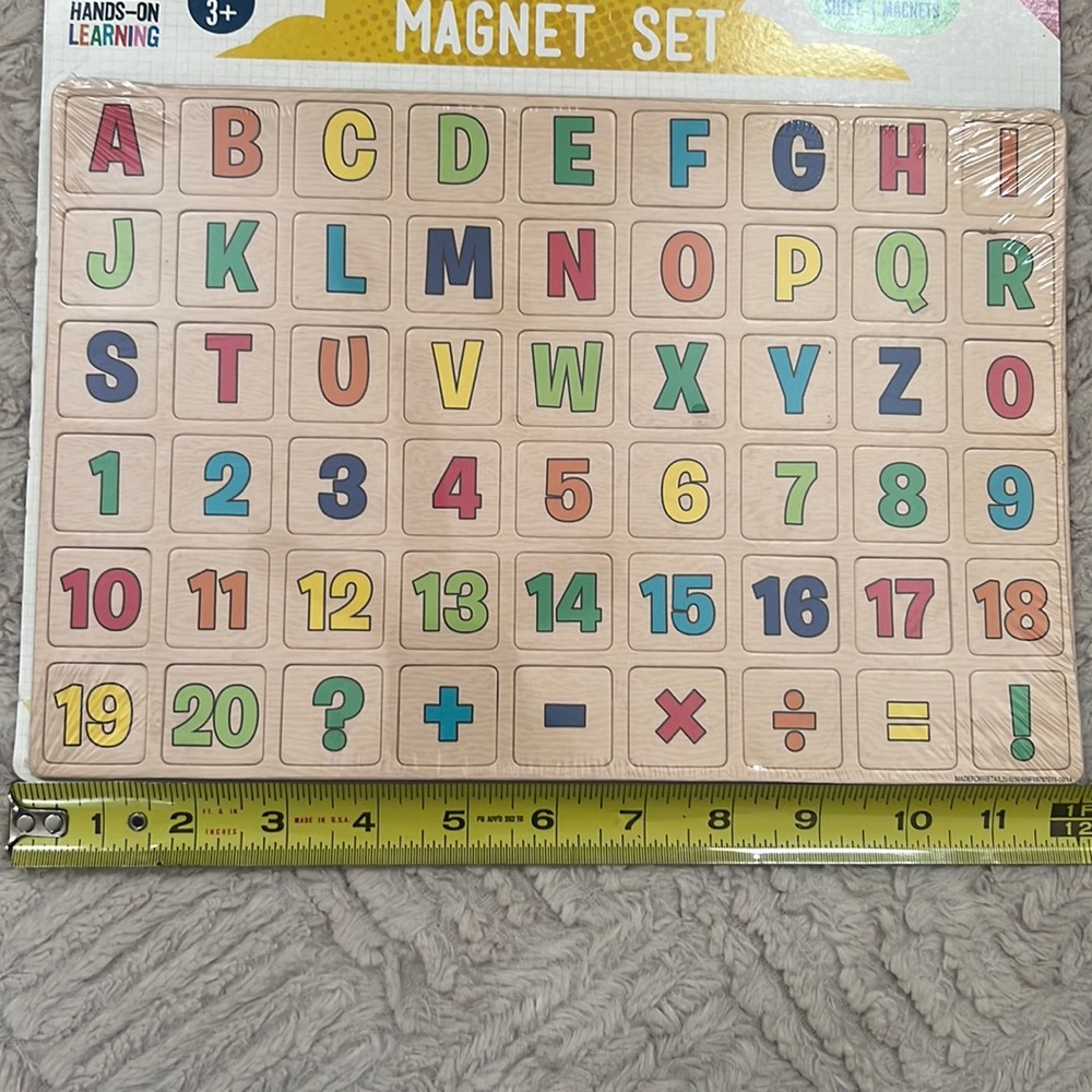 Number and Letter magnet set, 54 magnets 
New in sealed packaging - Picture 15 of 16